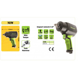 POWER impact wrench 1/2" 2000Nm