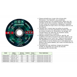 Inox-Cutting disc 125mm x10