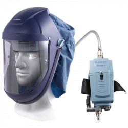 Respiratory protection helmet kit