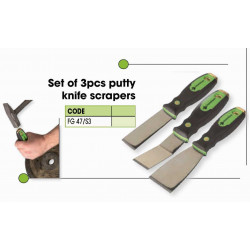 Kit of 3 chisels-scrapers
