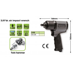 Composit impact wrench 3/8" 475Nm