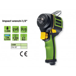 Short impact wrench 1/2" 1085Nm