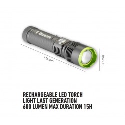 Chargeb.Powerfull LED torch...