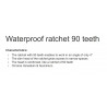 Ratchet 1/4" square 90 Teeth